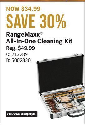 Bass Pro Rangemaxx® all-in-one cleaning kit offer