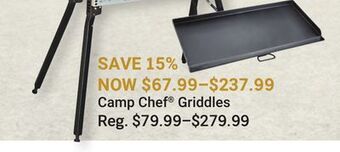 Bass Pro Camp chef® griddles offer