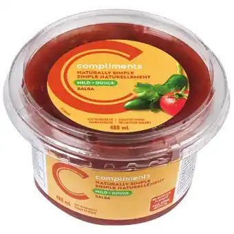 Sobeys Compliments salsa mild or medium offer