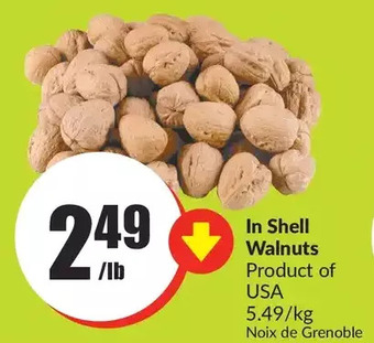 FreshCo In shell walnuts offer