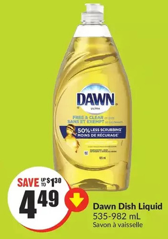 FreshCo Dawn dish liquid offer
