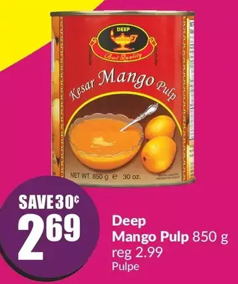 FreshCo Deep mango pulp offer