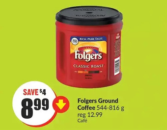 FreshCo Folgers ground coffee offer