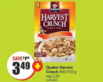 FreshCo Quaker harvest crunch offer