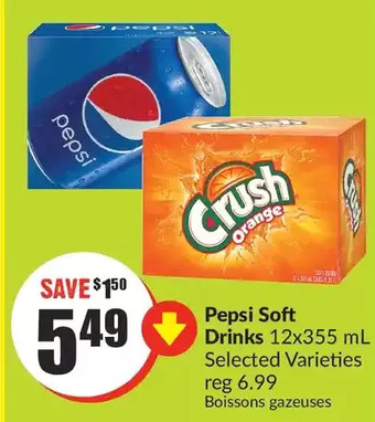 FreshCo Pepsi soft drinks offer