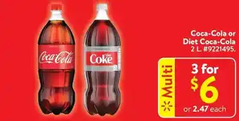 Walmart Coca-cola or diet coca-cola offer