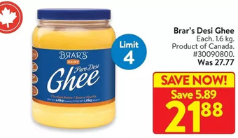 Walmart Brar's desi ghee offer