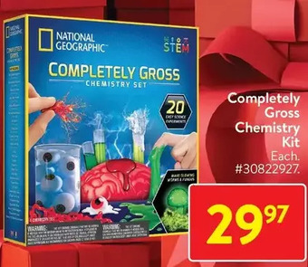 Walmart Completely gross chemistry kit offer