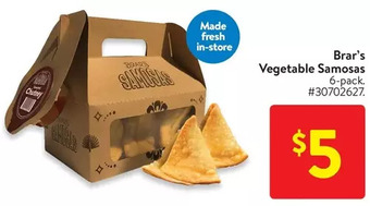 Walmart Brar's vegetable samosas offer
