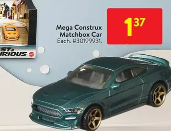 Walmart Mega construx matchbox car offer