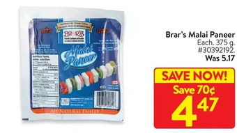 Walmart Brar's malai paneer offer