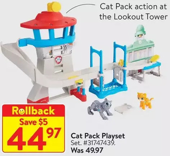 Walmart Cat pack playset offer