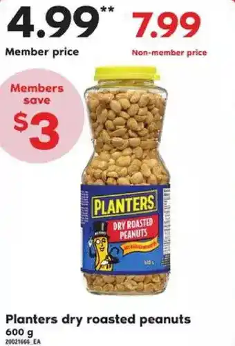 Loblaws Planters dry roasted peanuts offer