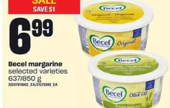 Loblaws Becel margarine offer