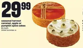 Loblaws Seasonal harvest caramel, apple or pumpkin spice cakes offer