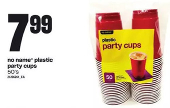 Loblaws No name plastic party cups offer