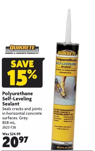 Home Hardware Polyurethane self-leveling sealant offer