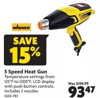 Home Hardware 5 speed heat gun offer