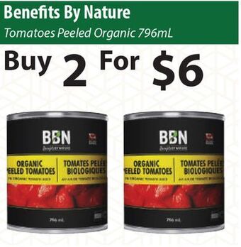 Healthy Planet Benefits by nature tomatoes peeled organic offer