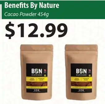 Healthy Planet Benefits by nature cacao powder offer