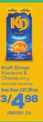 Zehrs Markets Kraft dinner macaroni & cheese offer