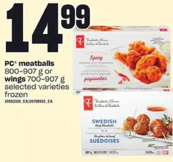 Independent Grocer Pc meatballs or wings offer