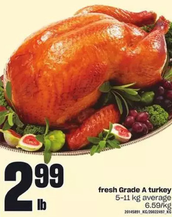 Independent Grocer Fresh grade a turkey offer