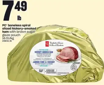 Independent Grocer Pc boneless spiral sliced hickory-smoked ham offer