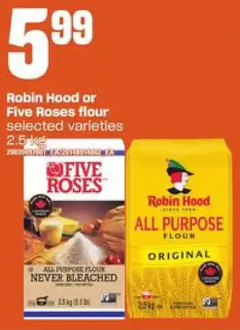 Independent Grocer Robin hood or five roses flour offer