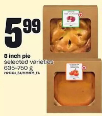 Independent Grocer 8 inch pie offer