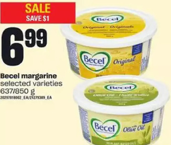 Independent Grocer Becel margarine offer