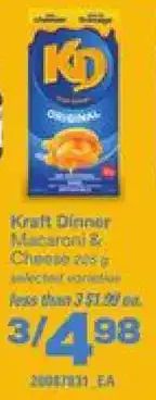 Independent Grocer Kraft dinner macaroni & cheese offer