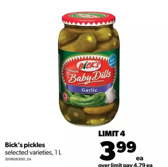 Real Canadian Superstore Bick's pickles offer