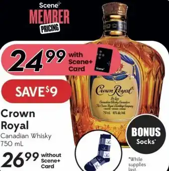 Crown Royal Canadian Whisky 750ml