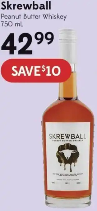 Skrewball Peanut Butter Whiskey 750ml