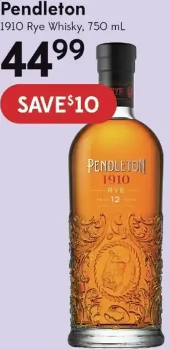Pendleton 1910 Rye Whisky, 750ml