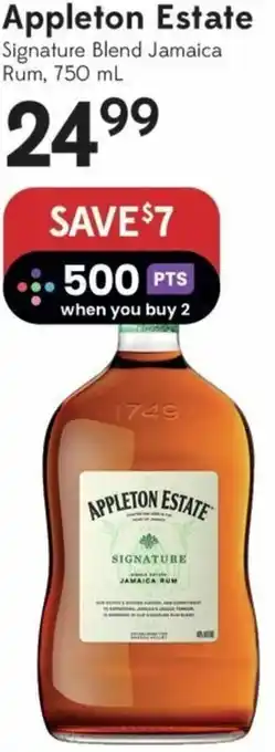 Appleton Estate Signature Blend Jamaica Rum, 750ml