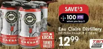 Eau Claire Distillery Dill Pickle Caesar, 4 x 355ml