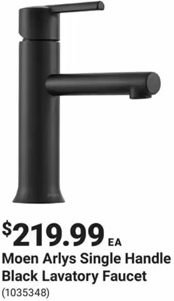 Kent Moen Arlys Single Handle Black Lavatory Faucet offer