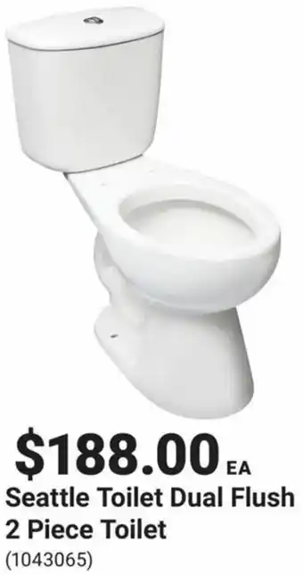 Kent Seattle Toilet Dual Flush 2 Piece Toilet offer