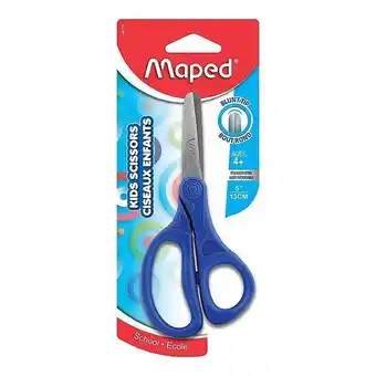 Staples Maped essentials kids scissors, 5 inch blades, blunt, ambidextrous handle offer