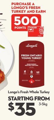 Longo's Longo's fresh whole turkey offer