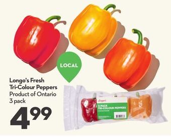 Longo's Longo's fresh tri-colour peppers offer