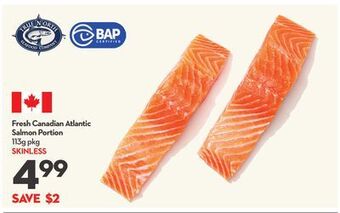 Longo's Fresh canadian atlantic salmon portion offer