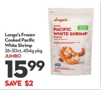 Longo's Longo's frozen cooked pacific white shrimp offer
