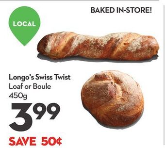 Longo's Longo's swiss twist offer