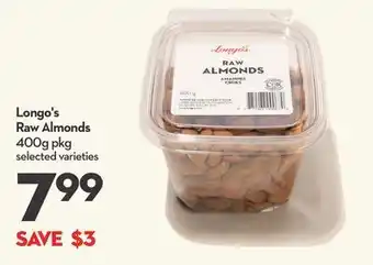 Longo's Longo's raw almonds offer