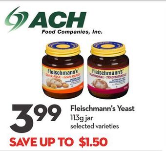 Longo's Fleischmann's yeast offer