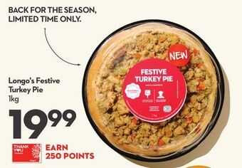 Longo's Longo's festive turkey pie offer