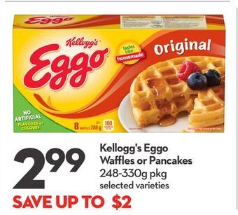 Longo's Kellogg's eggo waffles or pancakes offer